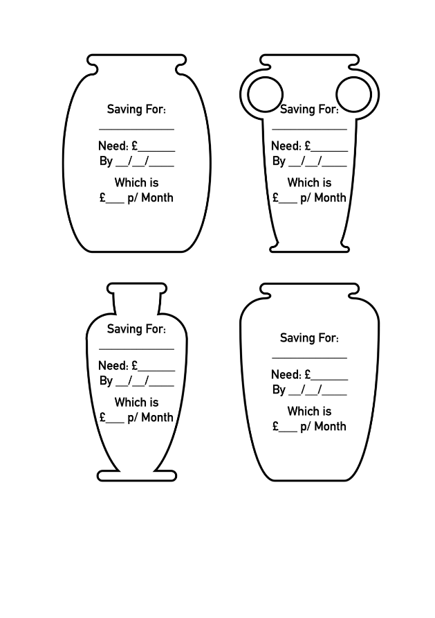Savings Pots — page 1 of 1